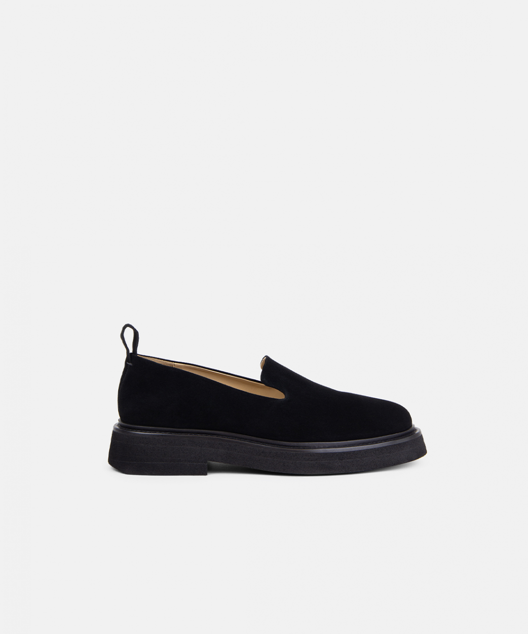 Bond Blox Suede Minimal Loafer | Black