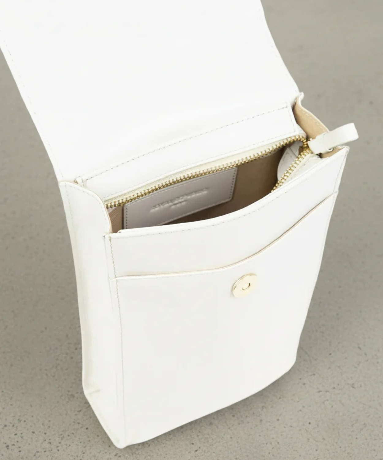 Funqi Crossbody Vertical Bag | Off White