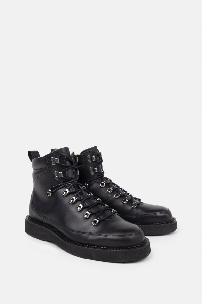 Tediq Crepe Hiker Boot | Black