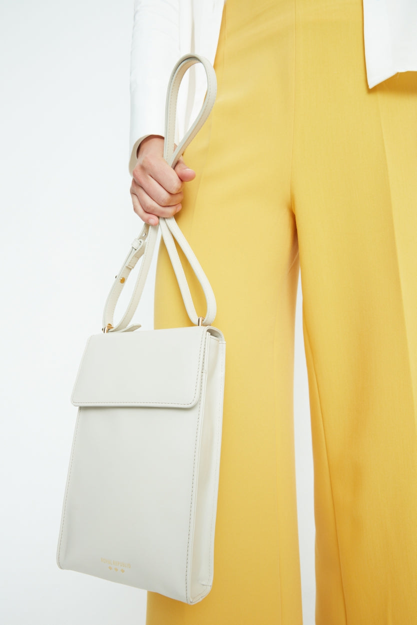 Funqi Crossbody Vertical Bag | Off White