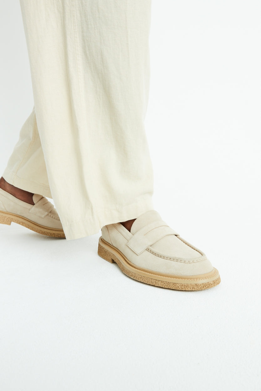 Bond Blox Suede Loafer | Sand