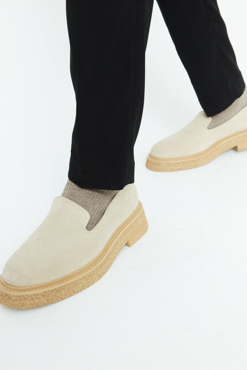 Bond Blox Suede Minimal Loafer | Sand