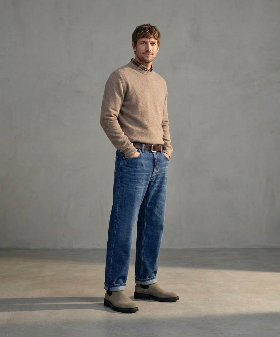 Bond Blox Suede Chelsea | Dark Khaki / Anthracite