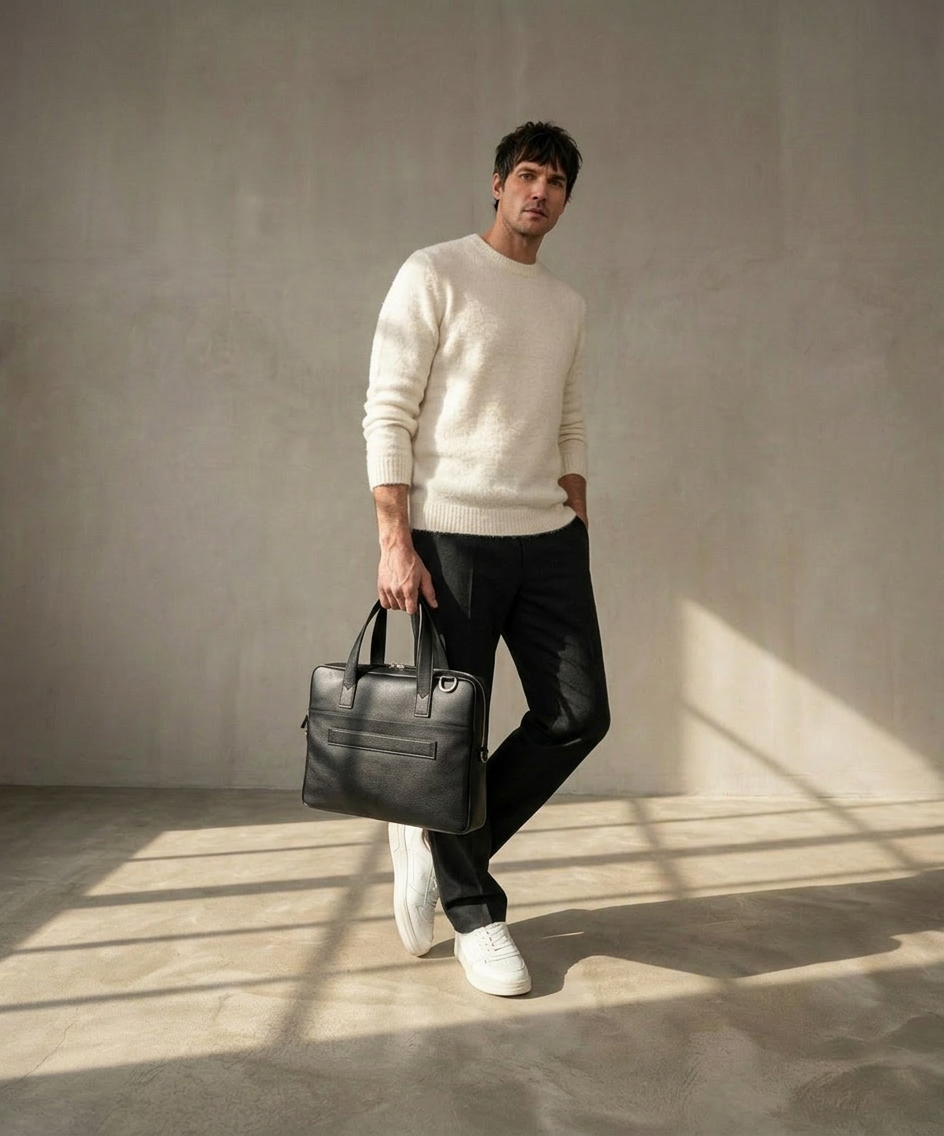 Lance Slim Laptop Bag | Black