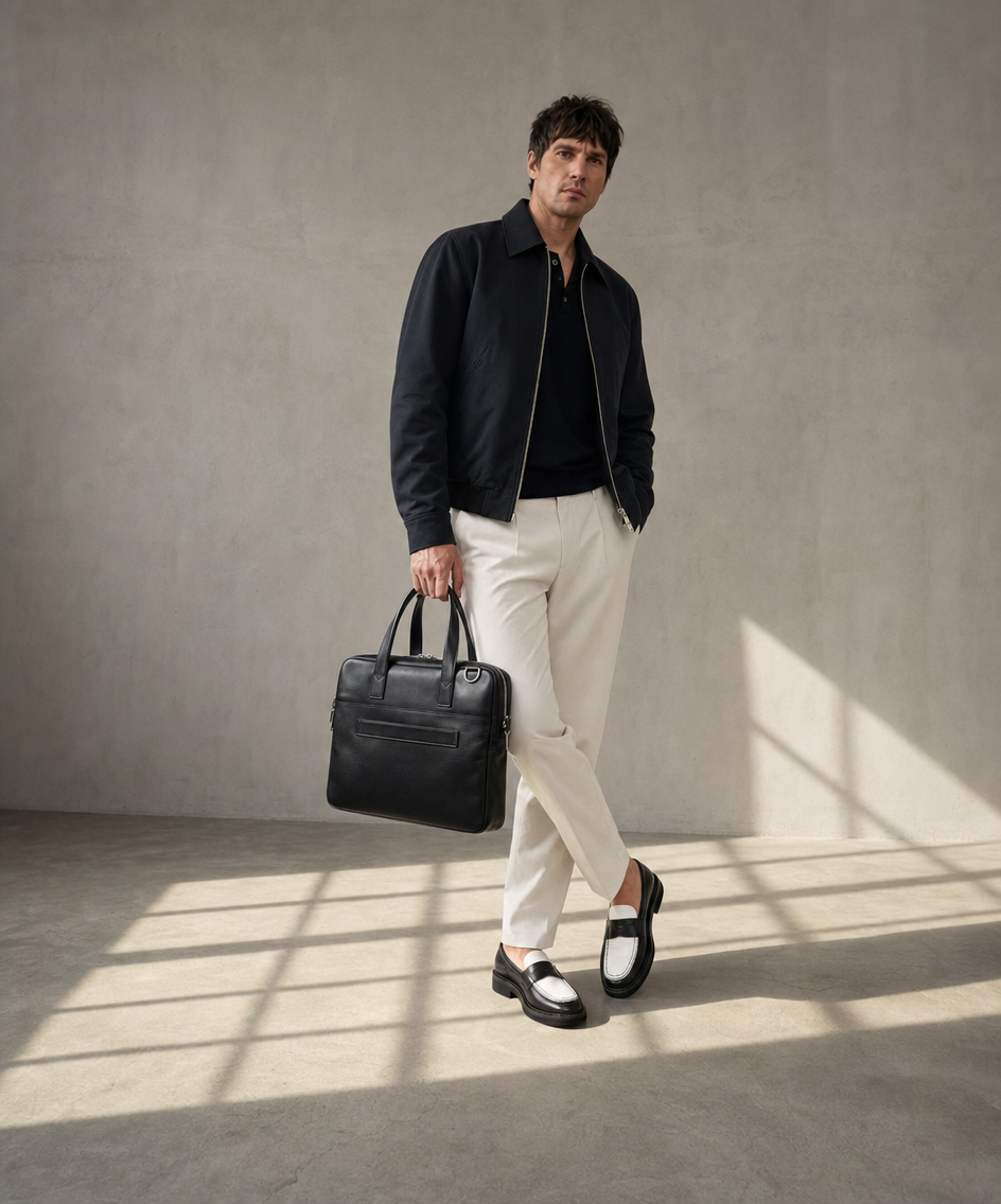 Lance Slim Laptop Bag | Black