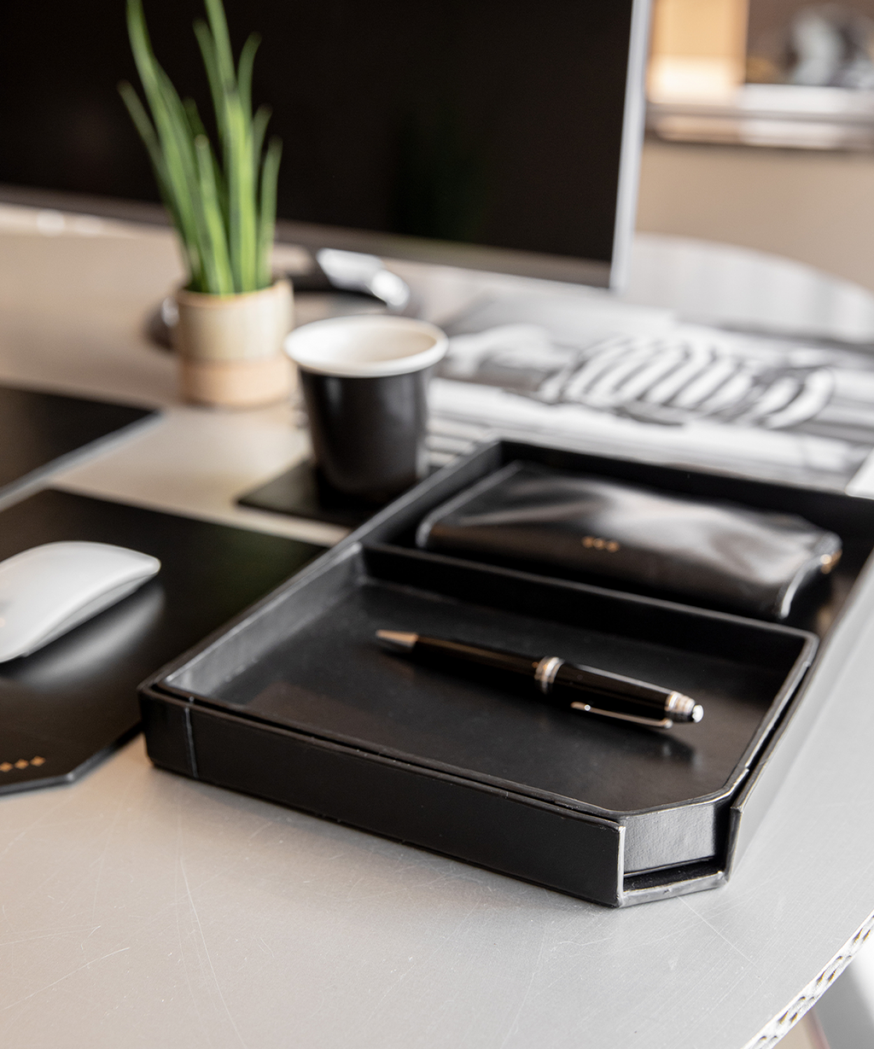 Office Desk Tidy 211 | Black