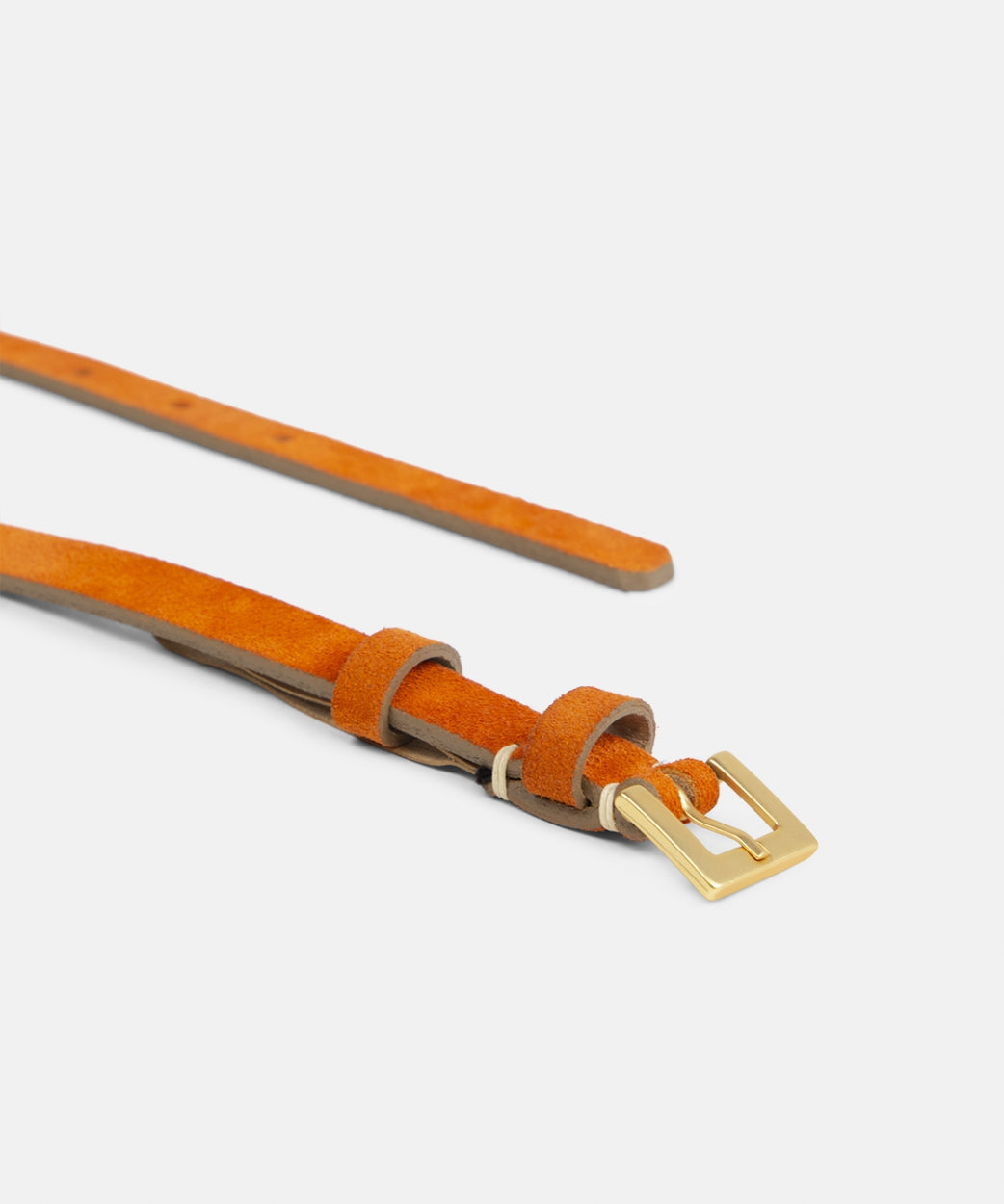 Rocket Suede Belt | Orange