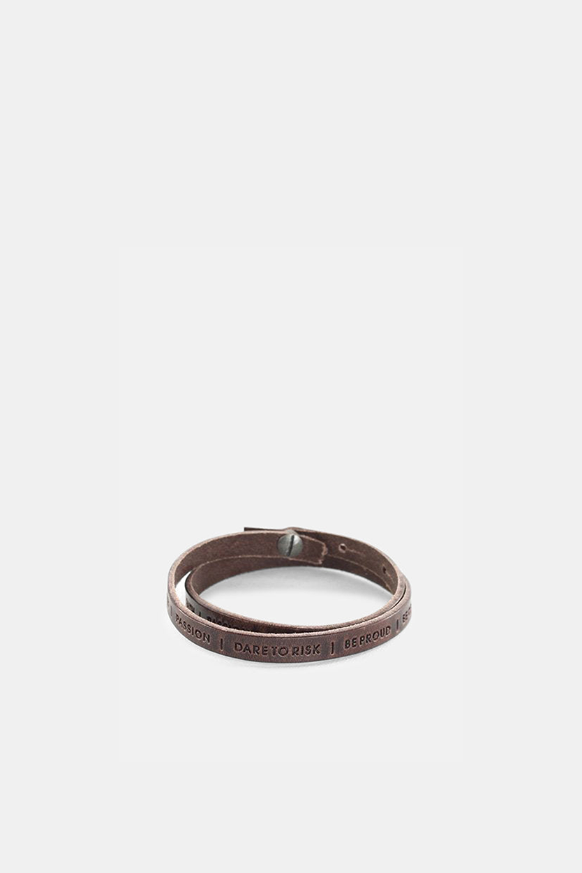 Philosophy Bracelet 101 | Dark Brown