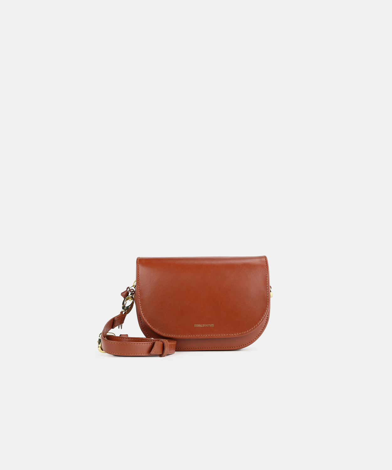 Raf Curve Evening Bag 181 | Cognac