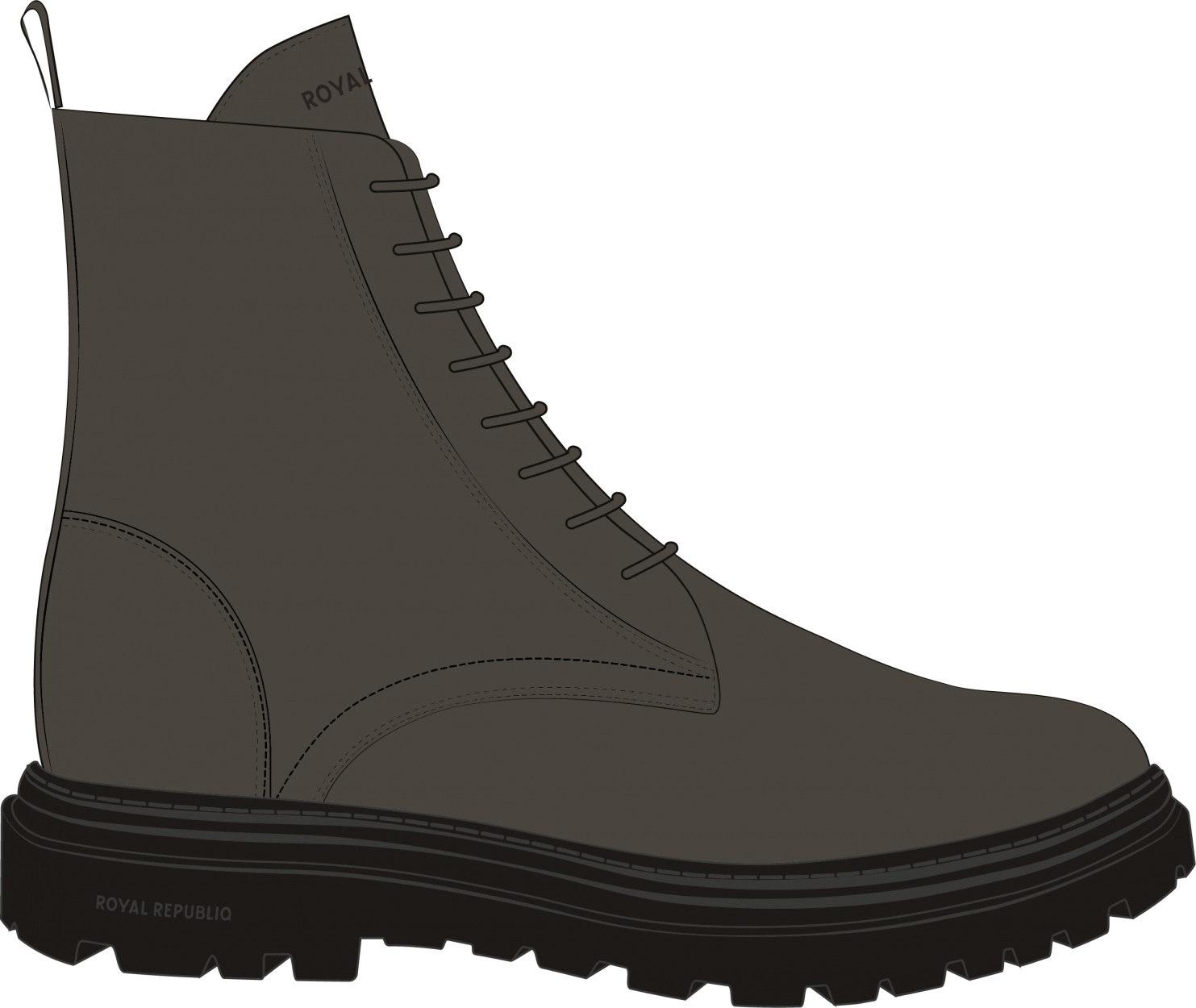 Rover Lace Up Boot 245 | Dark Khaki