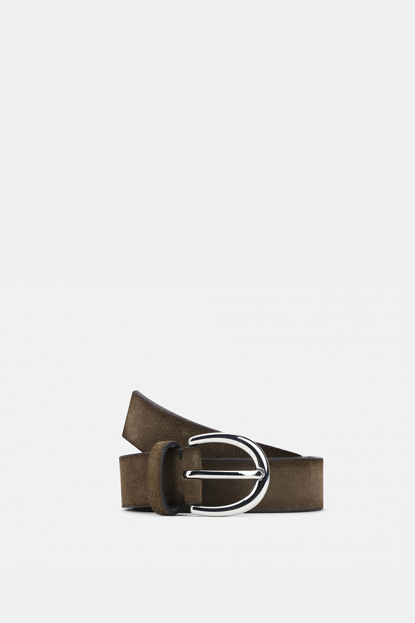 Town Suede Belt | Taupe