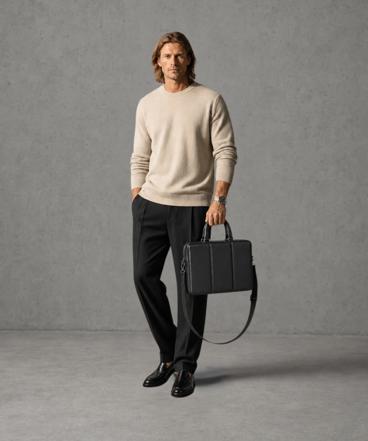 Treble Laptop Bag | Black