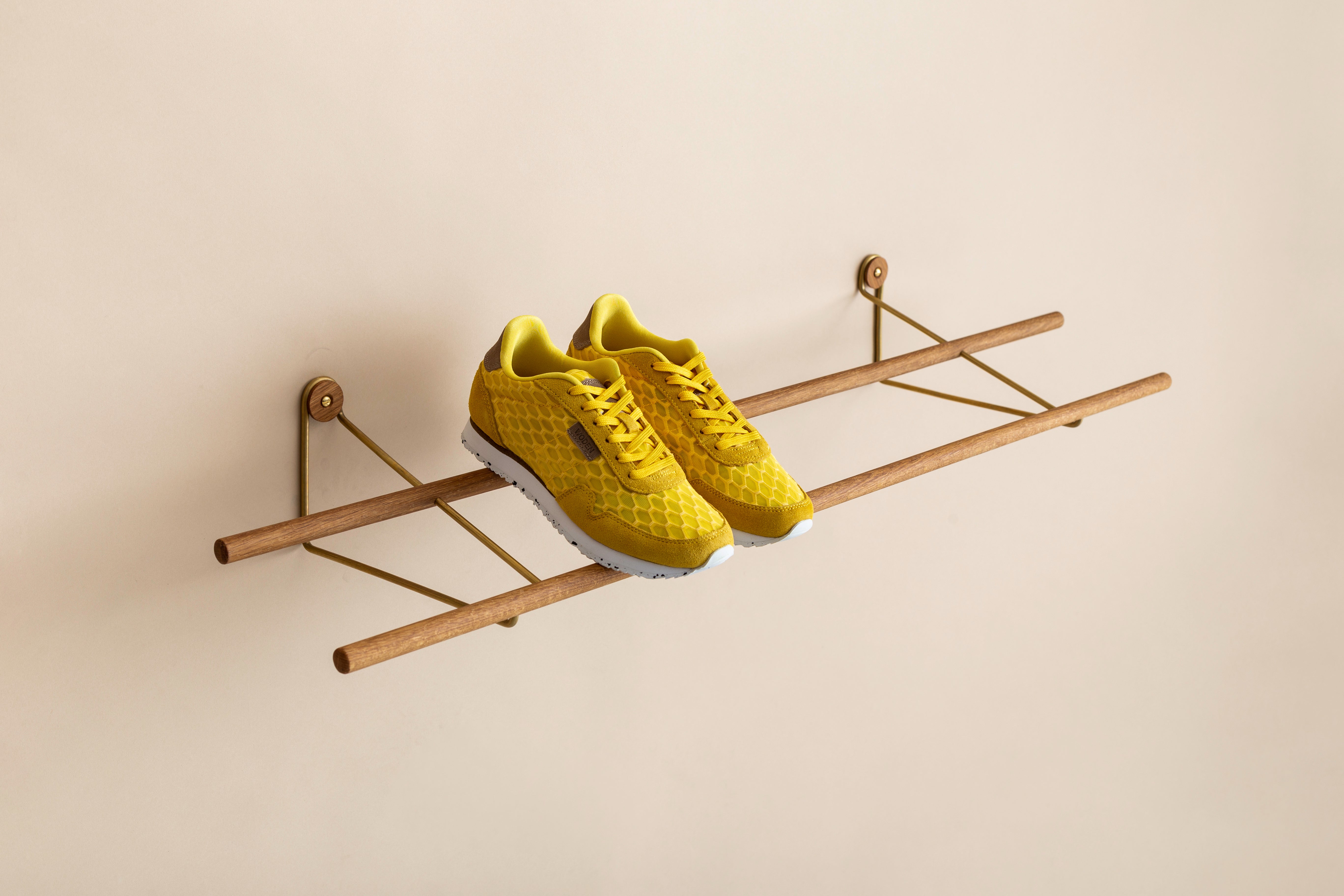 Shoe Rack - Oak & Brass - WeDoWood