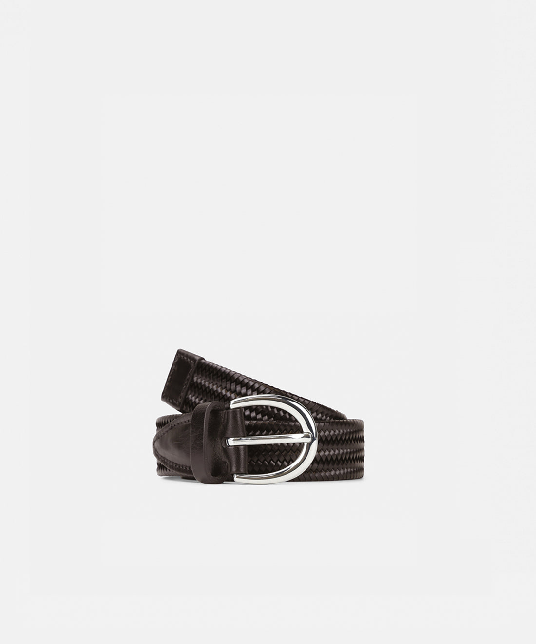 Town Braided Belt | Brown